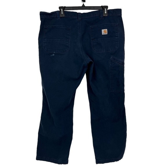 CARHARTT Men’s Work/Casual Pants Sz W40”/Inseam Measures 29” Color Blue Pockets - Picture 3 of 15